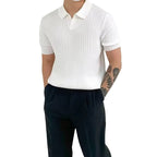 Open Neck Half Sleeves Polo for Men