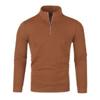 Men Turtleneck Half Zip Sweater