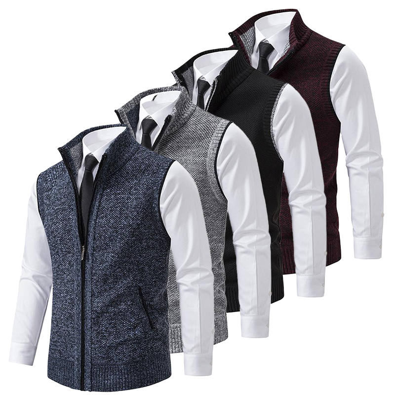 Timeless Fleece Vest with Zip for Men