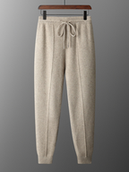 Cashmere Jogging Trousers with Elastic Waist for Men
