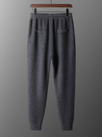 Cashmere Jogging Trousers with Elastic Waist for Men