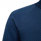 Cotton Crew‑Neck Jumper with Long Sleeves for Men