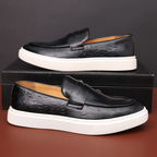 Vegan Leather Moccasins with Modern Sole for Men