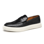 Vegan Leather Moccasins with Modern Sole for Men