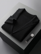 Elegant Cardigan with Button‑Front for Men