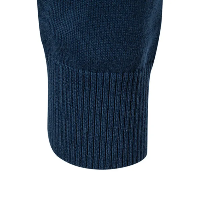 Cotton Crew‑Neck Jumper with Long Sleeves for Men