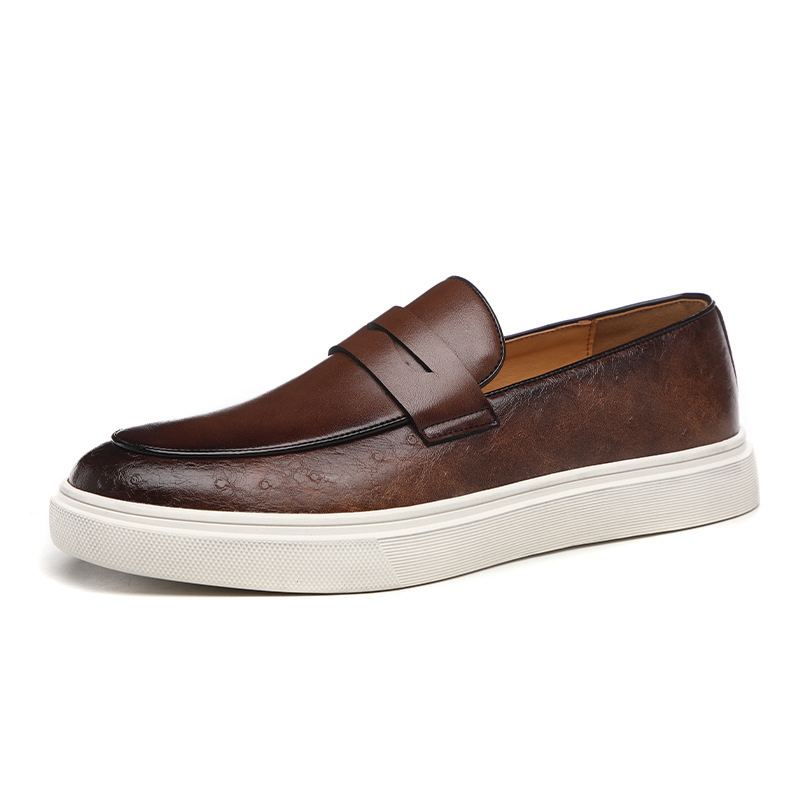 Vegan Leather Moccasins with Modern Sole for Men
