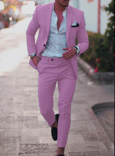 Men’s formal two-piece summer suit