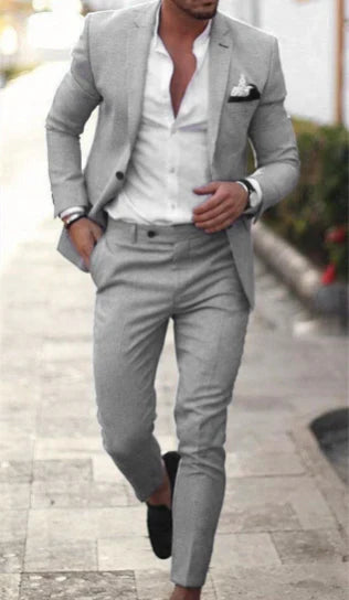 Men’s formal two-piece summer suit