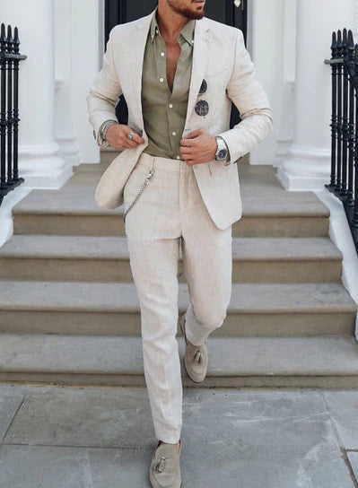 Men’s formal two-piece summer suit