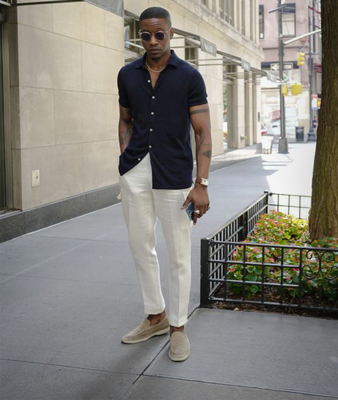 Vintage Leather Loafers with Low Heel for Men