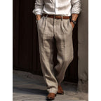 Linen Trousers with Elegant Cut for Men
