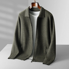 Cashmere Gilet with Zip Closure for Men